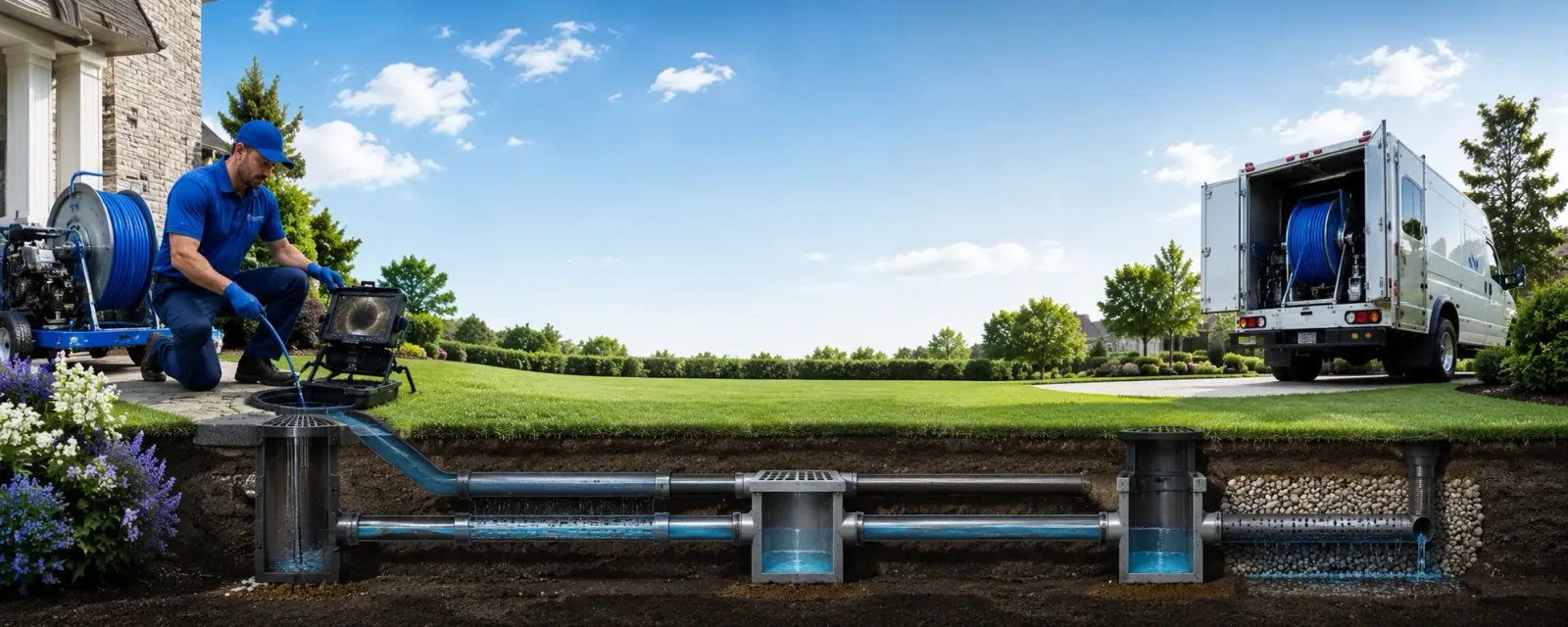 Outdoor drain cleaning information for Applegate, MI
